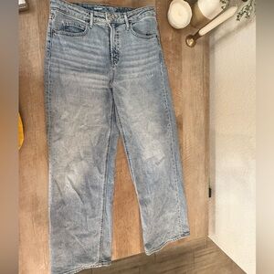 Old Navy Sky-High Wide Leg Jeans in Light Blue